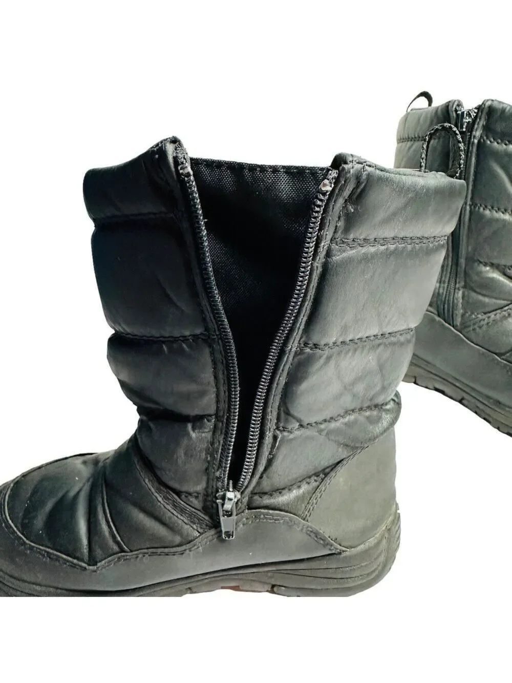 Magellan Outdoors Youth‎ Kids Black Winter Boots Side Zip Size 2